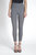 Mindy Zip Crop Pant - Grey Tweed