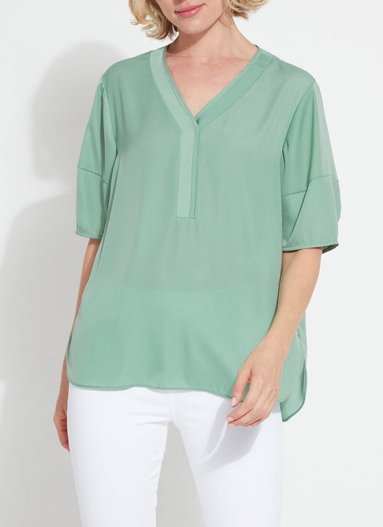 Musette Pullover Top - Indie Green