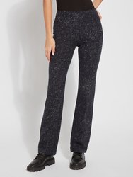 Patterned Baby Bootcut Pant - 32" Inseam - Faux Tweed