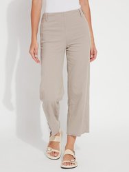 Payton Wide Leg Crop Jeans - 26" Inseam - French Beige