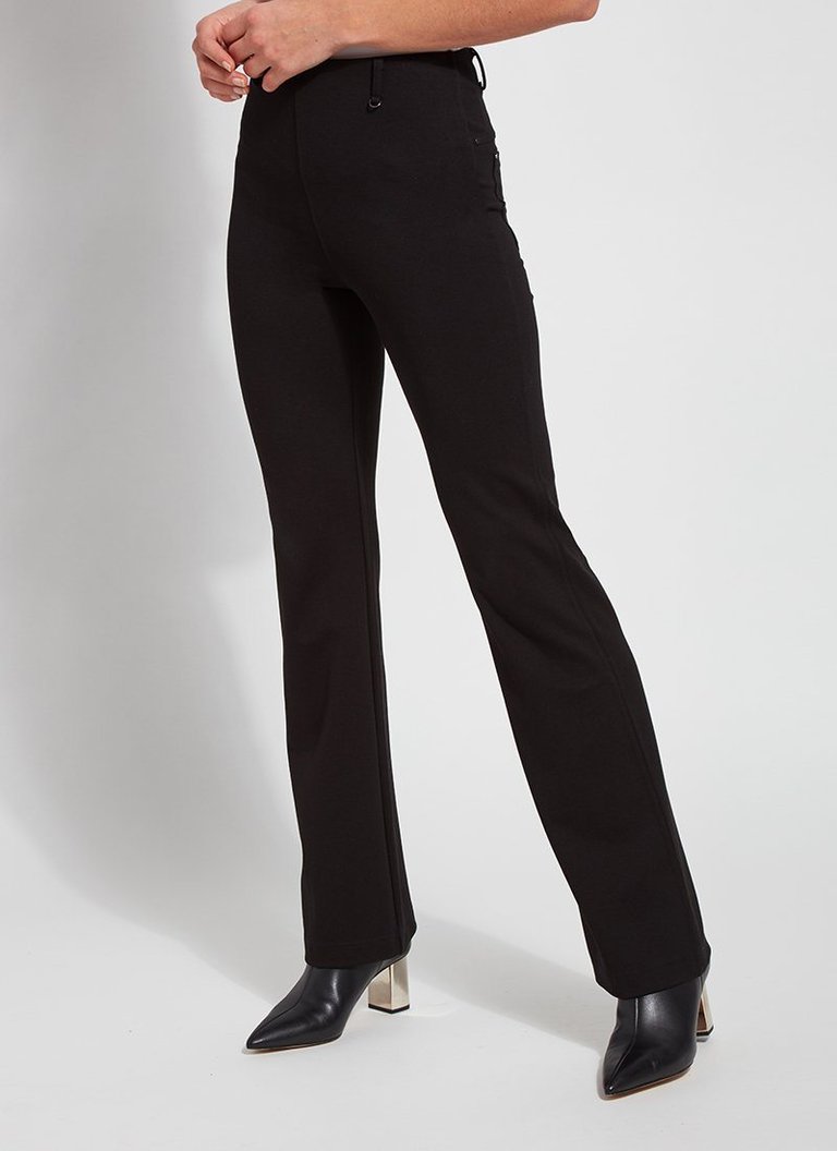 Ponte Baby Bootcut Pant - Black