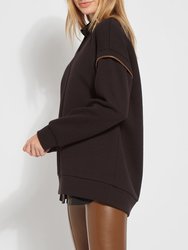 Quilted Convertible Sweatshirt