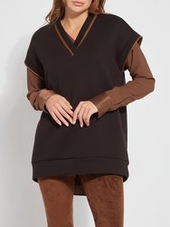 Quilted Convertible Sweatshirt