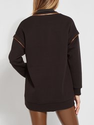 Quilted Convertible Sweatshirt