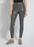 Textured Leather Legging - 28.5" Inseam - Solid Charcoal