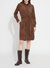 Vegan Suede Schiffer Dress - Warm Brown