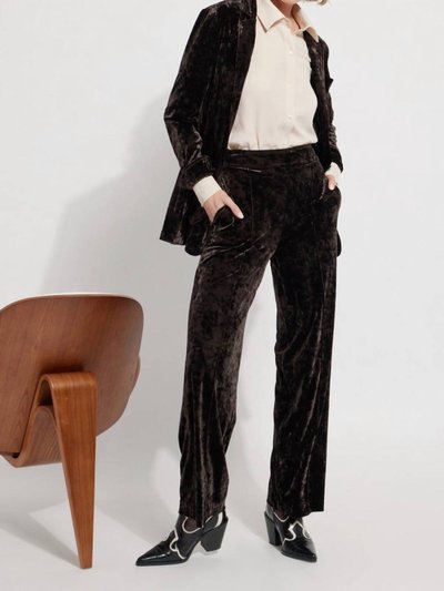Lysse Women's Shay Velvet Pant In Black product