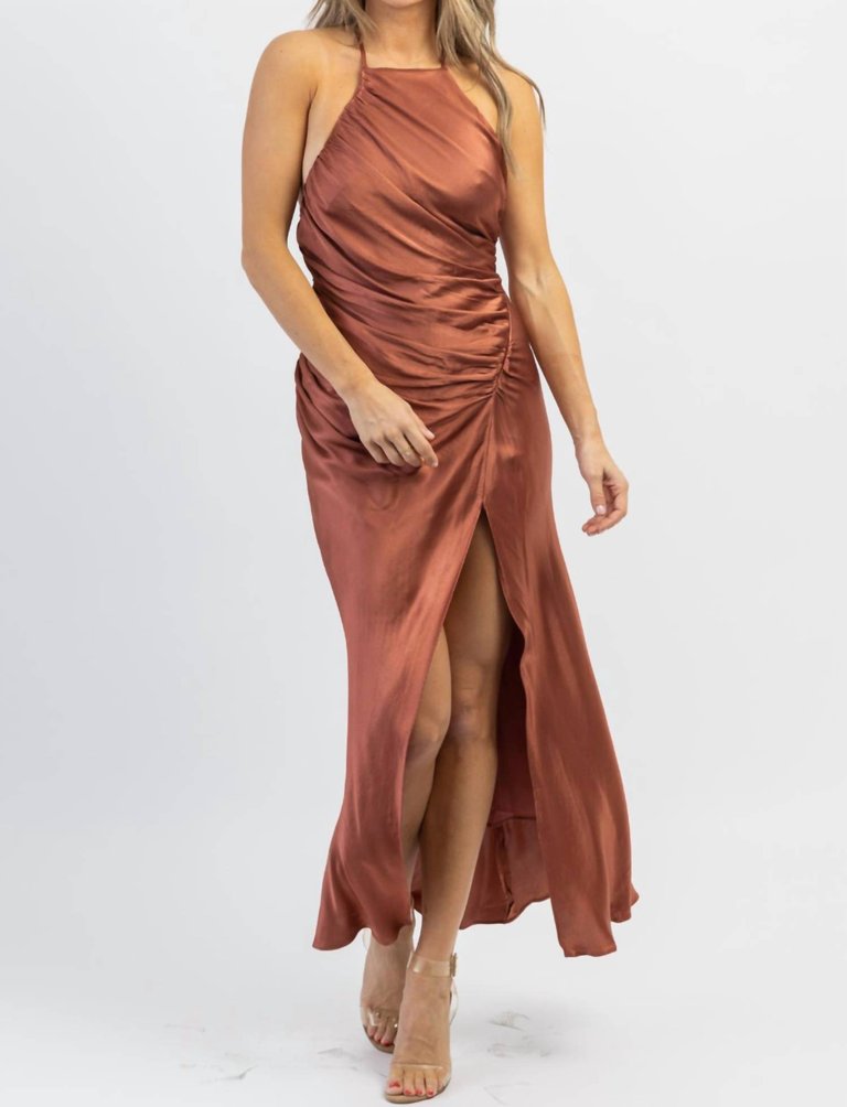 Biltmore Satin Shirring Dress