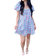 Finnie Mini Dress In Blue - Blue