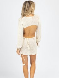 Knit Long Sleeve O-Ring Cover Up