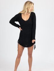 Knit Scoop Back Mini Dress