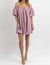 Lane Off-Shoulder Mini Dress - Lilac