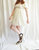 Linen Babydoll Dress In White