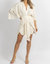 Linen Dolman Sleeve Mini Dress - Cream