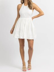 Linen Halterneck Mini Dress
