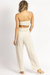 Linen Ruched Crop + Pant Set