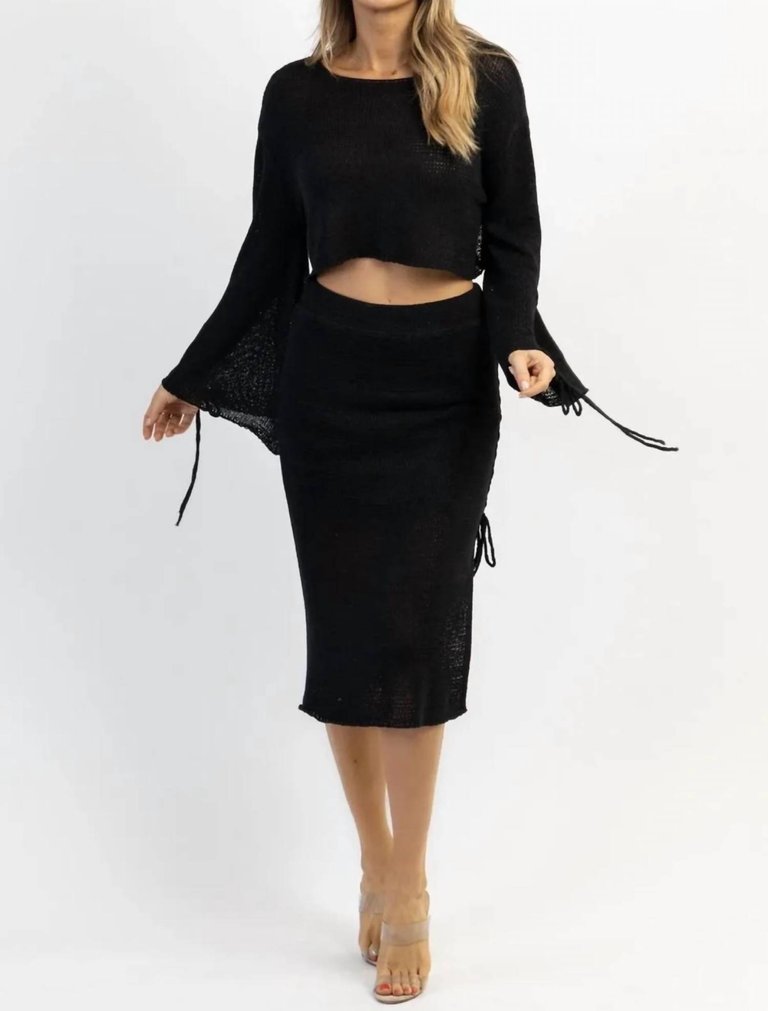 Santa Luz Skirt Set - Black