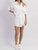 Serena Asymmetric Layered Shirt Dress - White