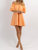 Spicy Paloma Off-Shoulder Mini Dress - Orange