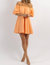 Spicy Paloma Off-Shoulder Mini Dress - Orange