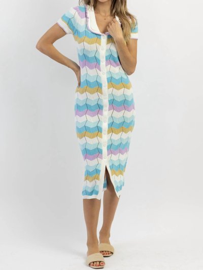 MABLE Stripe Crochet Midi Dress product