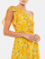 Floral One Shoulder Bow Maxi Dress