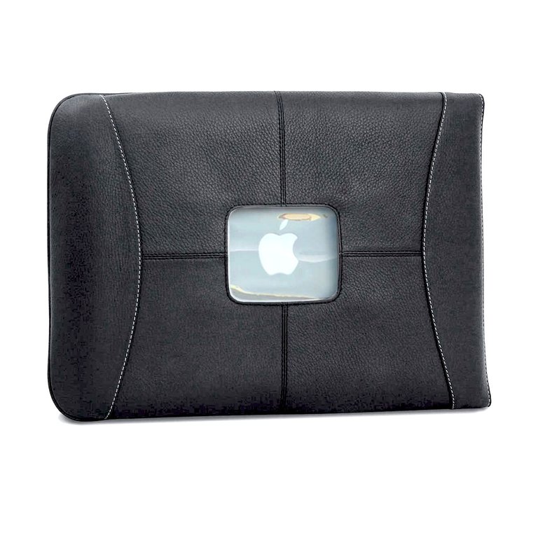 13" MacCase Premium Leather MacBook Pro Sleeve - Black