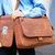 14" MacCase Premium Leather MacBook Pro Messenger Bag w/ Sleeve