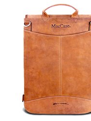 15" MacCase Premium Leather MacBook Pro Flight Jacket W/ Backpack Opt