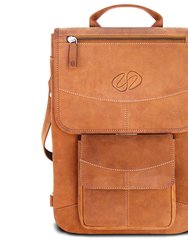 15" MacCase Premium Leather MacBook Pro Flight Jacket W/ Backpack Opt - Vintage