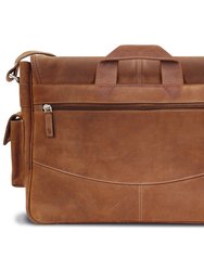 16" MacCase Premium Leather MacBook Pro Messenger Bag w/ Sleeve - Vintage