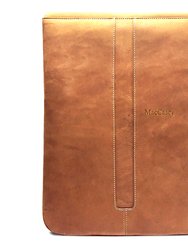 MacCase Premium Leather iPad Pro 12.9 Messenger Bag w/ Sleeve