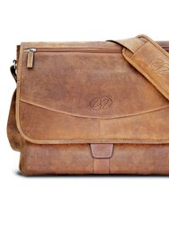 MacCase Premium Leather Messenger Bag - Vintage