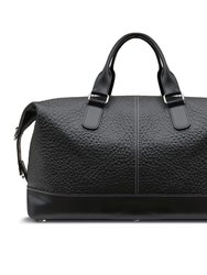 MacCase Premium Leather Overnight Bag - Black