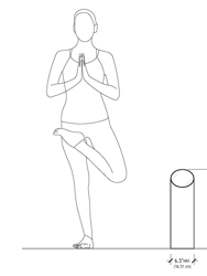 Rhombi Yoga Mat Stand -  Black