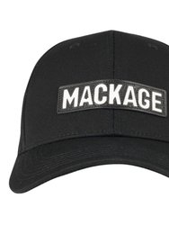 Men's White Logo Baseball Cap - Black