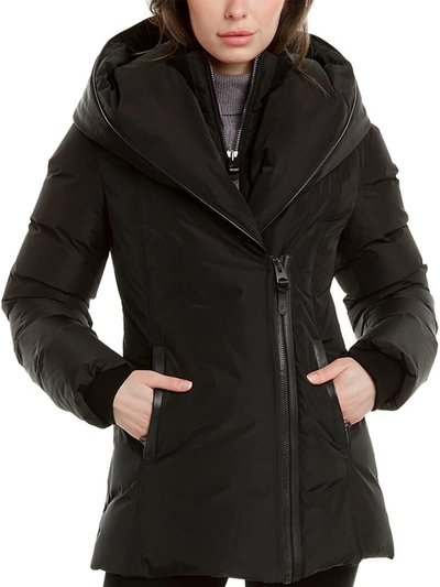 Mackage Women Ladies Front Welp Inner Zip Pockets Hooded Down Jacket Black product