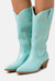 Redford Western Boot In Turquoise