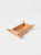 Rectangular Laced Natural Leather Tray 