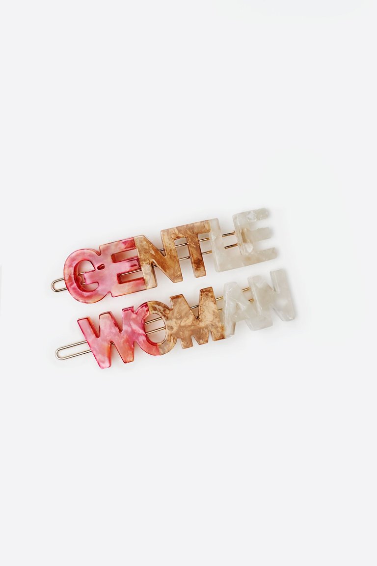 Gentlewoman’s Agreement™ Hair Clip Set in Coral