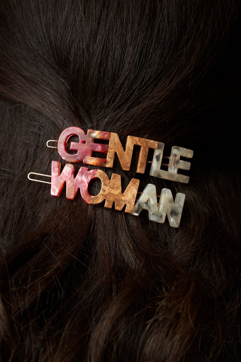 Gentlewoman’s Agreement™ Hair Clip Set in Coral - Coral