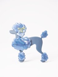 Hazel The Blue Poodle Hair Pin - Blue