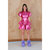 Dragon Fire Dress - Pink Metallic - Pink Metallic