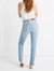 Classic High Rise Full Length Straight Fit Jeans