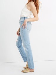 Classic High Rise Full Length Straight Fit Jeans