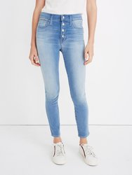 High Rise Ankle Length Super Skinny Jeggings - Light Blue