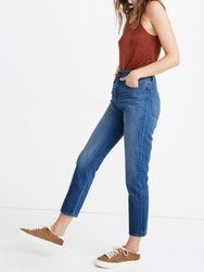 Mom High Rise Cropped Tapered Jeans