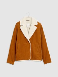 Sherpa-Lined Corduroy Jacket