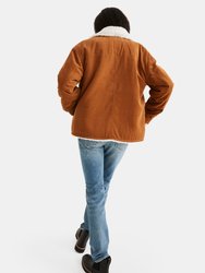 Sherpa-Lined Corduroy Jacket