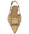 Beige Sling Back Flat Sandal - Beige